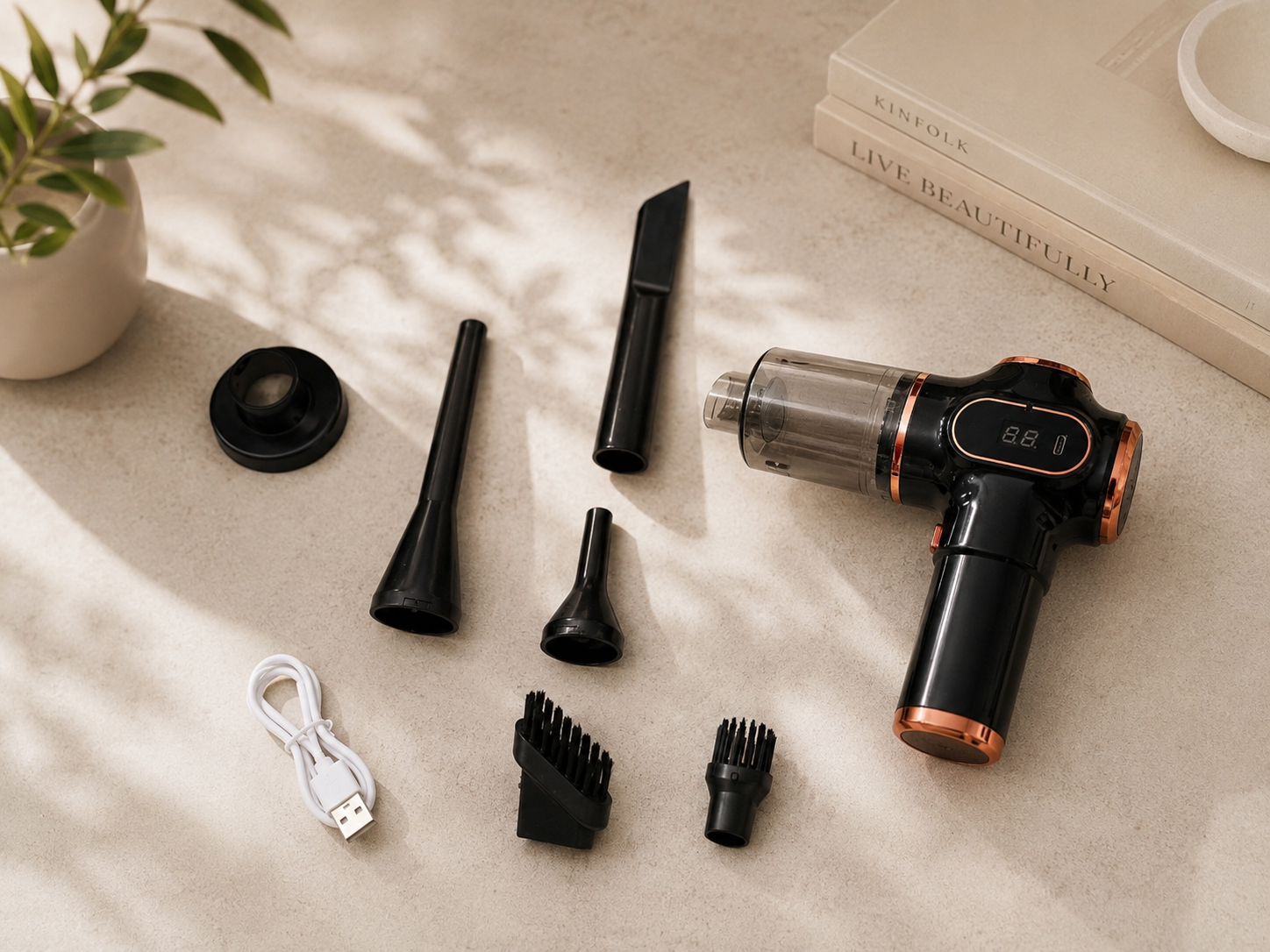 Eazy Mini Vacuum with cleaning attachments